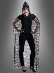 Artikelbild 1 des Artikels “Umhang aus Spitze 140cm mit Totenköpfen “