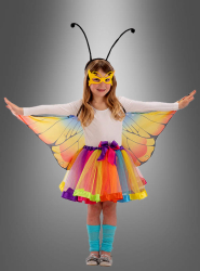 Product image 1 of the product “Butterfly Wings Disguise Set 4 Parts Colorful 116-134”