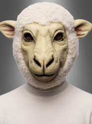 Product image 1 of the product “Sheep Mask with Fur Adult ”