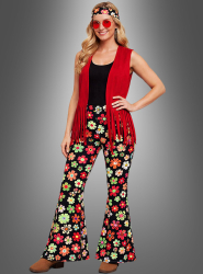 Artikelbild 1 des Artikels “Hippie Kostüm Set Flowers rot mit Accessoires 40“