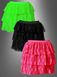 Product image 1 of the product “80s lace skirt with tiers ”