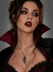 Product image 1 of the product “Vampire Necklace with a Coffin Pendant ”