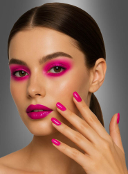 Product image 1 of the product “Neon pink nails, self-adhesive, 12 pieces ”