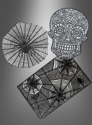 Product image 1 of the product “Halloween Table Mat Spiderweb or Skull ”