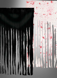 Artikelbild 1 des Artikels “Halloween Vorhang blutig oder schwarz “