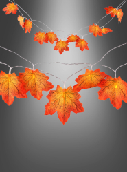 Artikelbild 1 des Artikels “Herbst Deko Blättergirlande mit 20 LEDs 285cm “