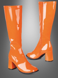 Artikelbild 1 des Artikels “70er Jahre Stiefel Lackstiefel Orange | 37w“