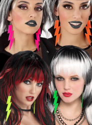 Artikelbild 1 des Artikels “Ohrringe 80er Jahre Neon Blitz “