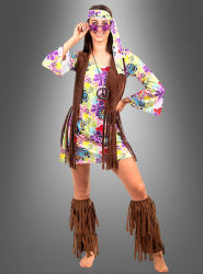 Product image 1 of the product “Hippie Flower Dress with Fringe Vest ”