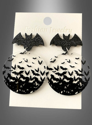 Bat Earrings Halloween Jewelry 