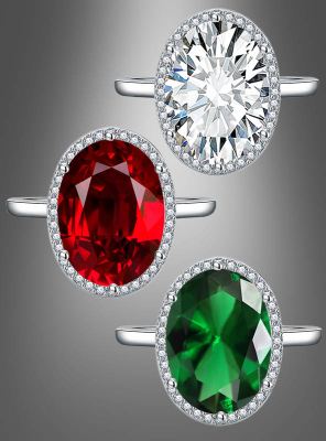 Ring mit großem Edelstein 