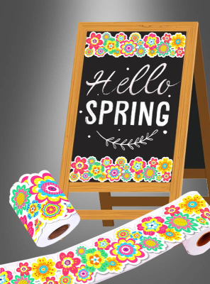 Hippie Party Deco Sticker Roll 20m 