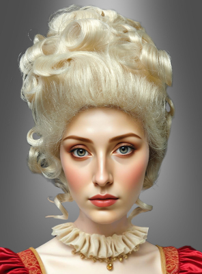 Premium Hochsteckfrisur Perücke Barock blond 