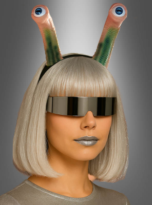 Alien Haarreif mit Stielaugen 
