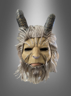 Biest Vollmaske mit Hörner Krampus 