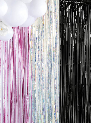 Metallic Party Curtain 250cm 