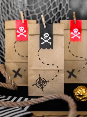 Treat Bags Pirates Party 6 pcs 