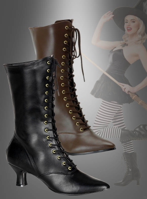 Viktorianische Stiefel Hexe Schuhe 
