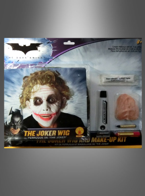 Deluxe Joker Makeup-Kit mit Perücke 