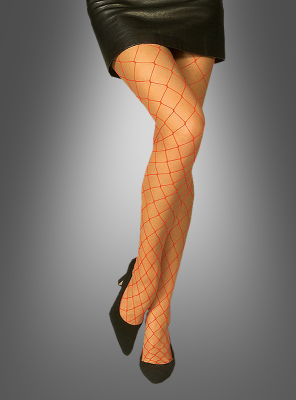 Netzstrumpfhose rot großmaschig 