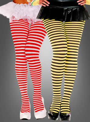 XXL Opaque stripes tights, choose color 