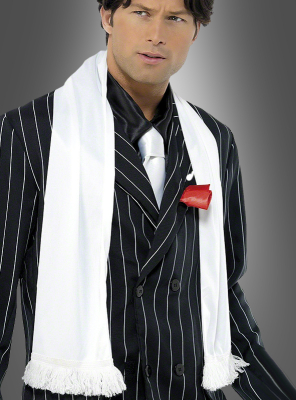 White Scarf with Tassels 