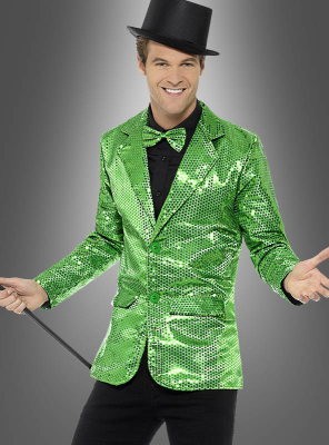 Sakko grün mit Pailletten 