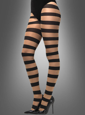 Sheer Tights Block Stripes 