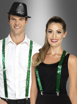 Green Sequin Braces 
