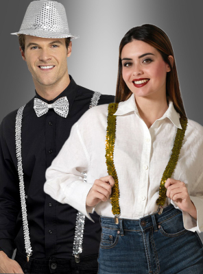 Sequin Braces gold or silver 