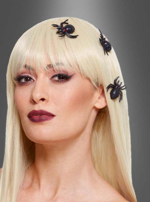 3 Spider Hairclips 
