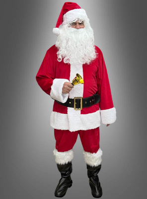 Santa Claus Costume red 6 Parts 