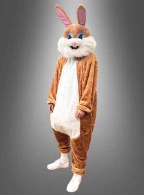 Rabbit Costume with Full Mask Blue Eyes 
