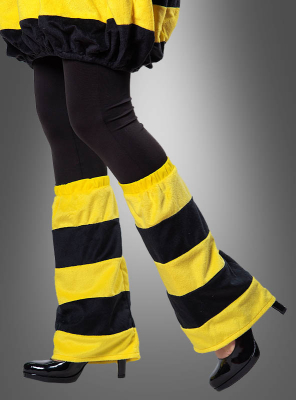 Bee Leg Warmers yellow black 