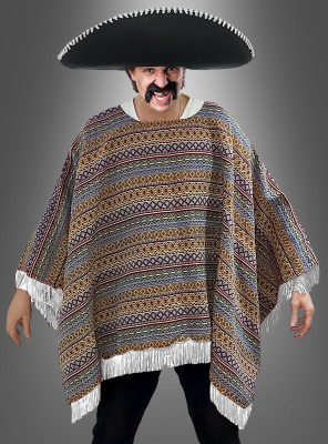 Mexikaner Poncho Deluxe S-XXXL 
