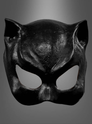 Deluxe Maske Katze schwarz 