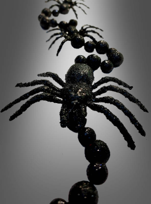 Black Spider Garland 160cm 