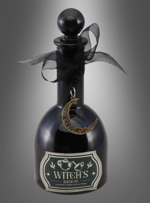 Witch potion black bottle 8x19cm 