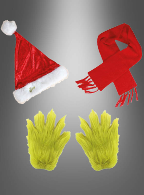 The Grinch accessory set 3 pieces 