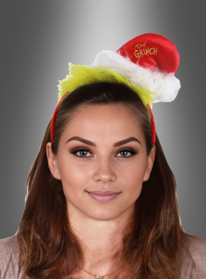 Original Grinch Haarreif Mütze 