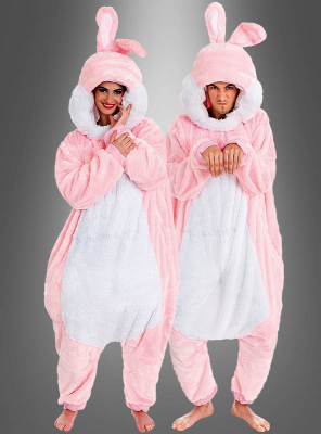 Pink Plush Rabbit Costume Adult 