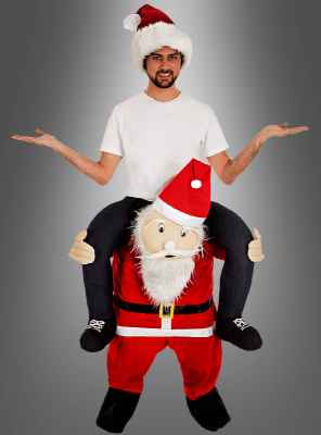 Piggyback Costume Santa Clause 