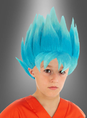 Son-Goku Children Wig blue Dragon Ball Super 