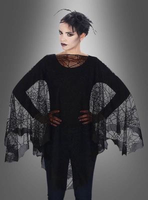 Filigraner Spinnennetz Poncho 
