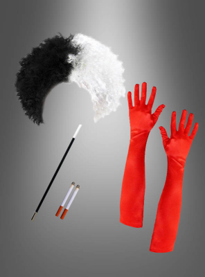 Cruel Girl Kostümset mit schwarz-weißer Perücke 