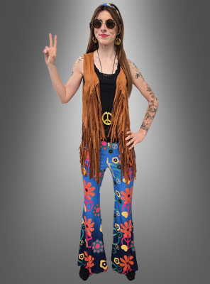 Hippie Kostüm Set Blue Peace 