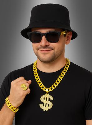 Pimp Rapper 80er Set 5-teilig 