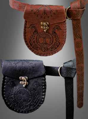 Viking Belt Pouch with Belt 