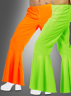 Flared Pants for Men Neon 