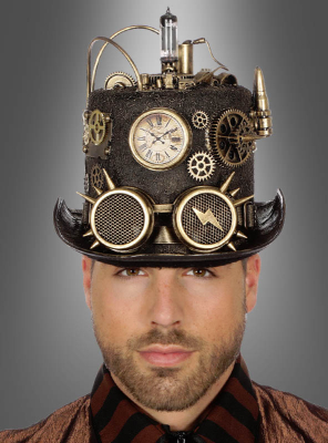 Steampunk Top Hat with LED Light 